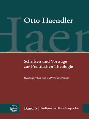 cover image of Schriften und Vorträge zur Praktischen Theologie